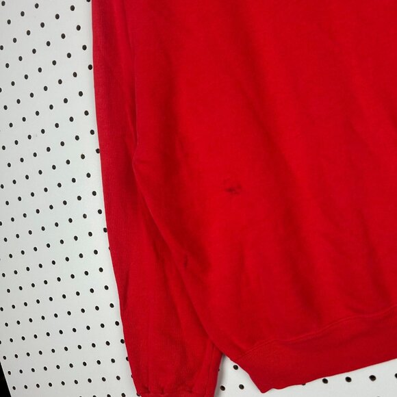 Ole Miss Vtg 90s Crewneck Large Sweatshirt Rebels Red Blue Hanes Colonel - Picture 4 of 6